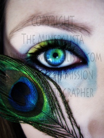 peacock inspired makeup. When mineral makeup was